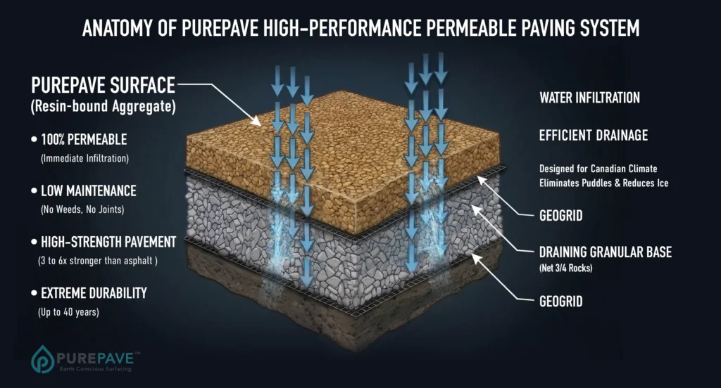 PurePave anatomy - Entreprise de pavage et réparation d'asphalte a Laval